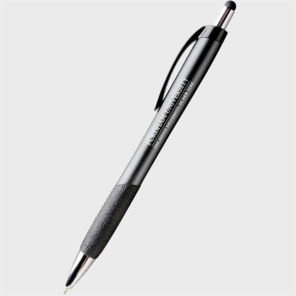Hybrid Ink pen with a handy Stylus Top, Black and Chrome... from ASI 61966 HPG / Hub Pen