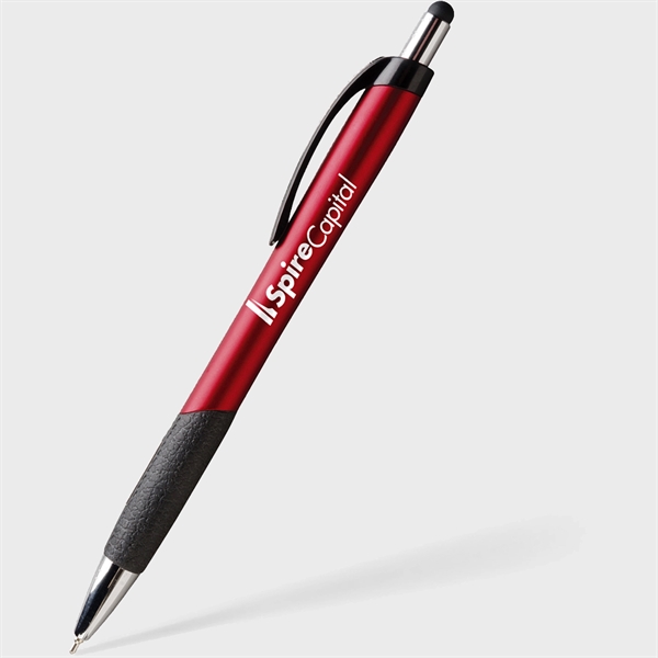 Hybrid Ink pen with a handy Stylus Top, Black and Chrome... from ASI 61966 HPG / Hub Pen