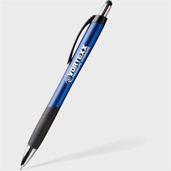 Hybrid Ink pen with a handy Stylus Top, Black and Chrome... from ASI 61966 HPG / Hub Pen