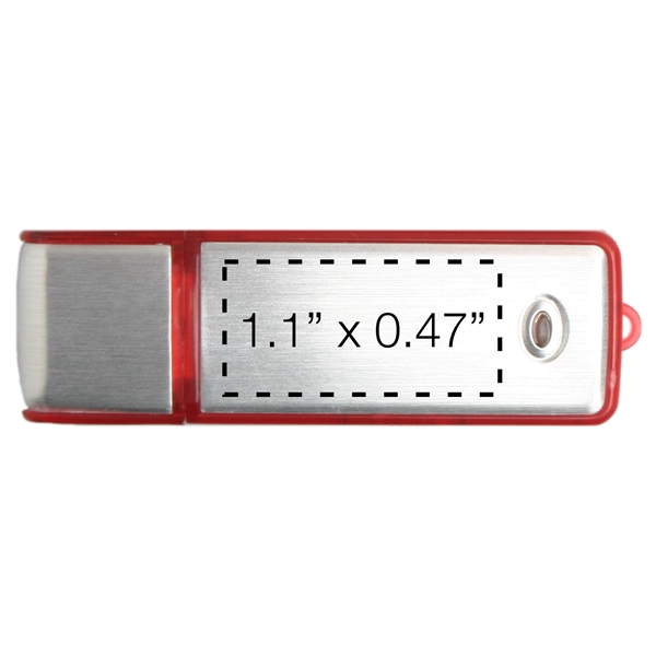 Plastic and aluminum USB flash drive.... from ASI 62124 iClick, Inc. / iClick®
