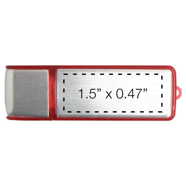 Plastic and aluminum USB flash drive.... from ASI 62124 iClick, Inc. / iClick®