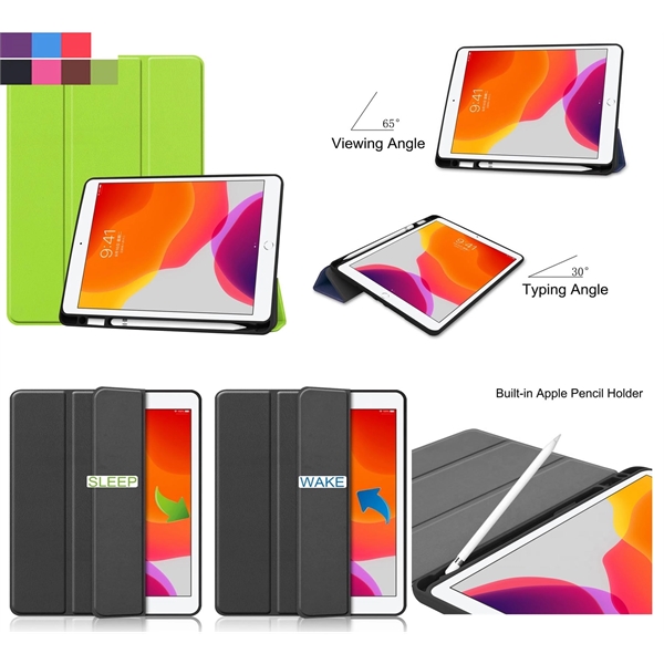 2020/2019 iPad 10.2" Smart Cover Case with Pencil Holder.... from ASI 79909 Promotek / Promotek™
