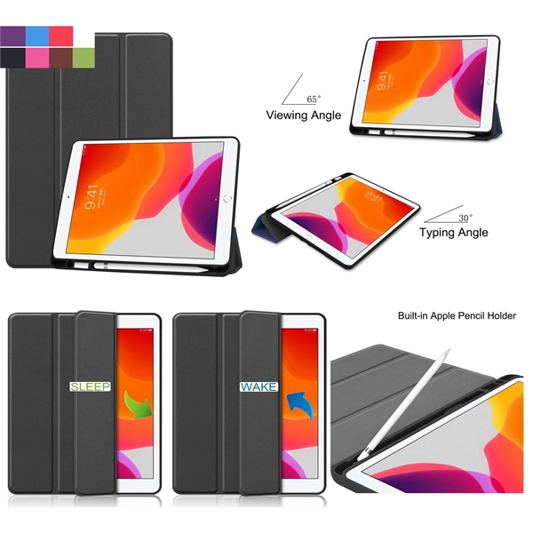 2020/2019 iPad 10.2" Smart Cover Case with Pencil Holder.... from ASI 79909 Promotek / Promotek™