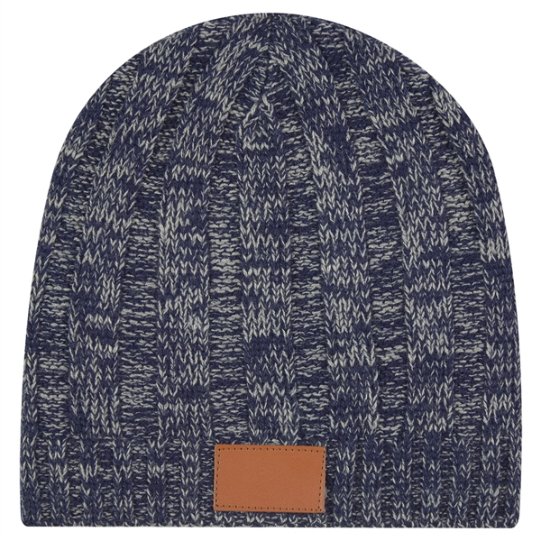 100% acrylic one-size-fits-all beanie in black or navy blue with a... from ASI 61125 Hit Promotional Products / Hit®