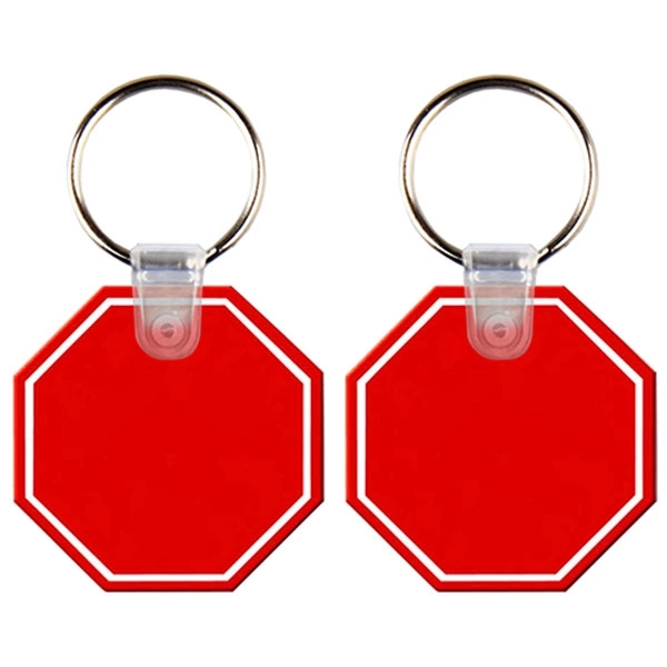 Octagon Shape PVC Key Holder... from ASI 74585 Nu Promo International / Nu Promo Line