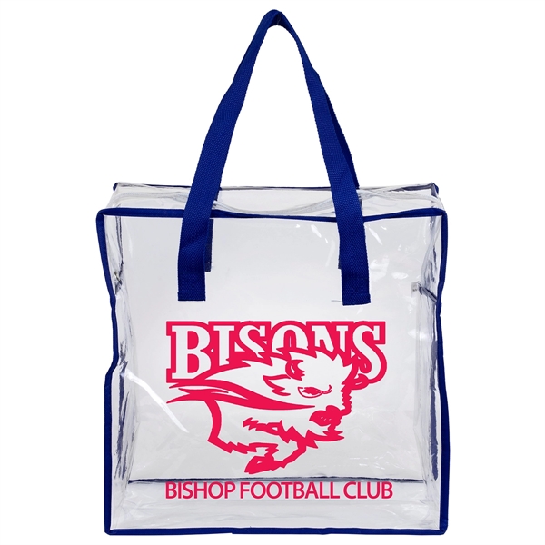 Clear vinyl stadium-friendly tote bag with 20" reinforced handles.... from ASI 62660 Innovation Line