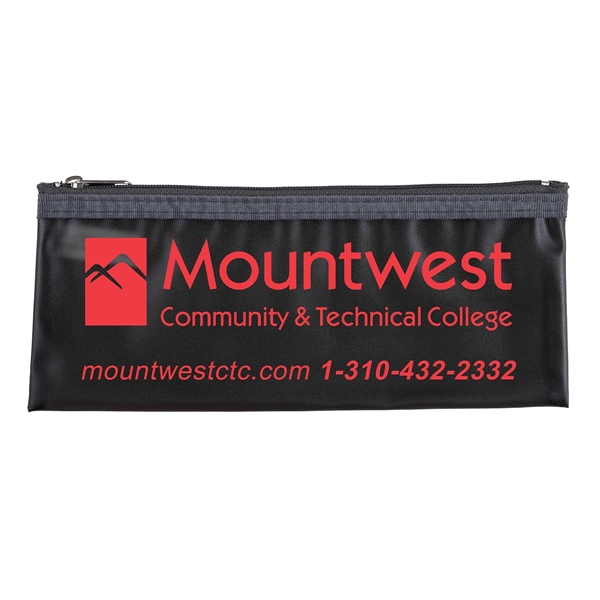 8 1/4" x 3 3/8" vinyl travel pouch with zipper closure.... from ASI 62660 Innovation Line
