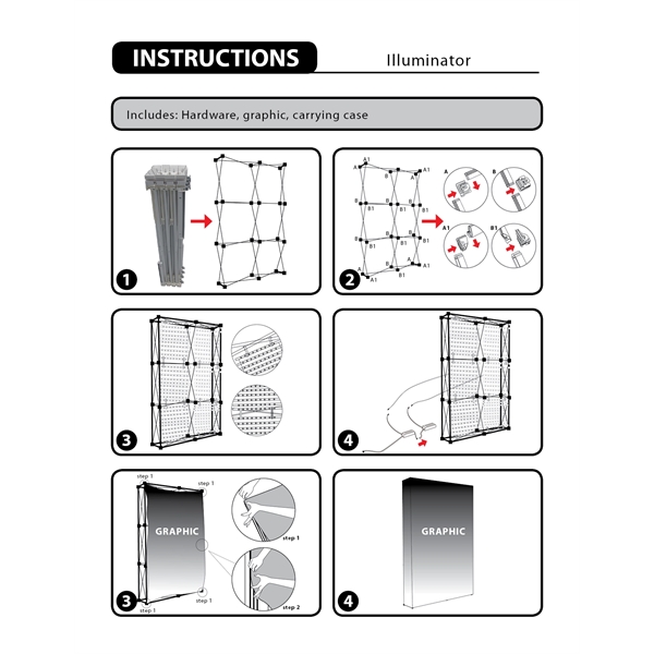 Silicone Edge Graphic Pop Up Backdrop Kit with Full Color Digital... from ASI 80228 Quinn