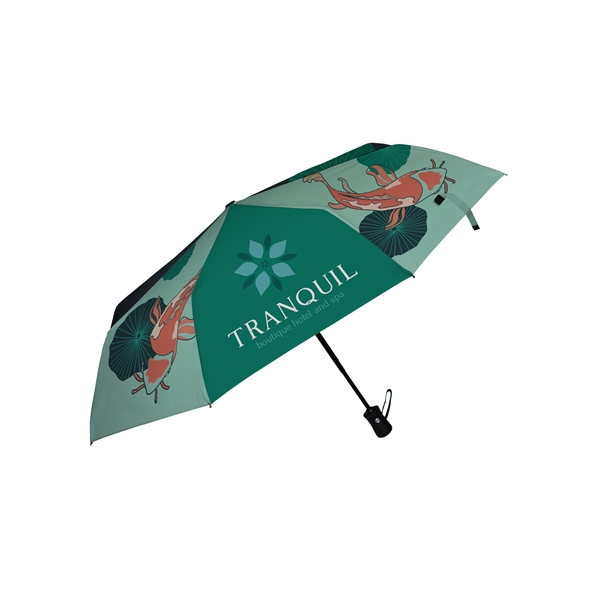 42.5" arc, full-color umbrella with auto-opening handle and single color strap,... from ASI 45657 Pop! Promos