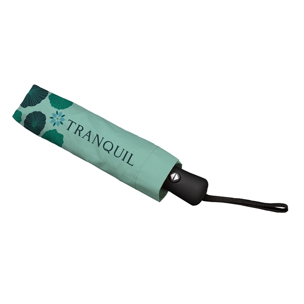 42.5" arc, full-color umbrella with auto-opening handle and single color strap,... from ASI 45657 Pop! Promos