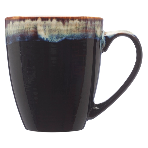 17 oz. ceramic mug with water color drip design, glossy exterior,... from ASI 39552 BEL Promo