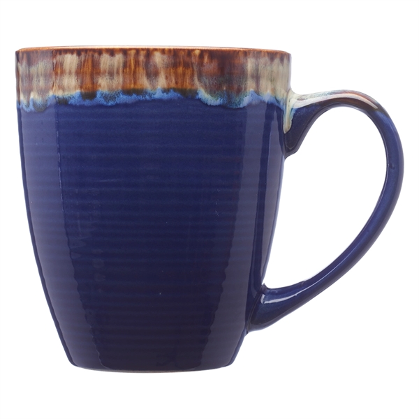 17 oz. ceramic mug with water color drip design, glossy exterior,... from ASI 39552 BEL Promo