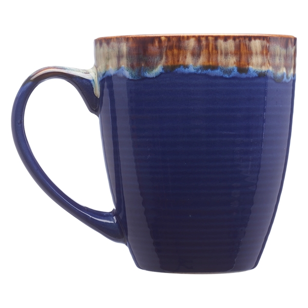 17 oz. ceramic mug with water color drip design, glossy exterior,... from ASI 39552 BEL Promo