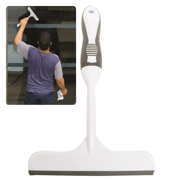 White squeegee with gray accents and imprinting capabilities.... from ASI 62190 Illini