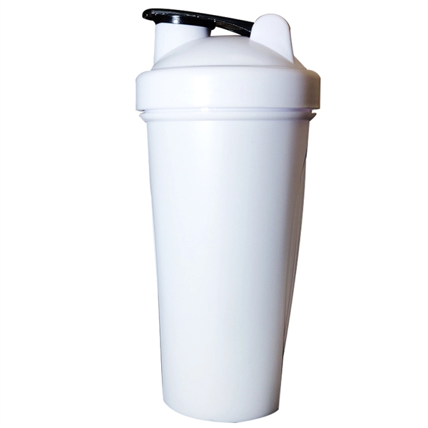 27 ounce solid plastic fitness shaker bottle with lid and metal... from ASI 31978 Admanline