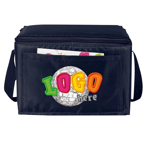 Economy 6 Pack Cooler. Made of 210 denier nylon, this insulated... from ASI 46420 Continental Mkting Svc Inc / CMBags