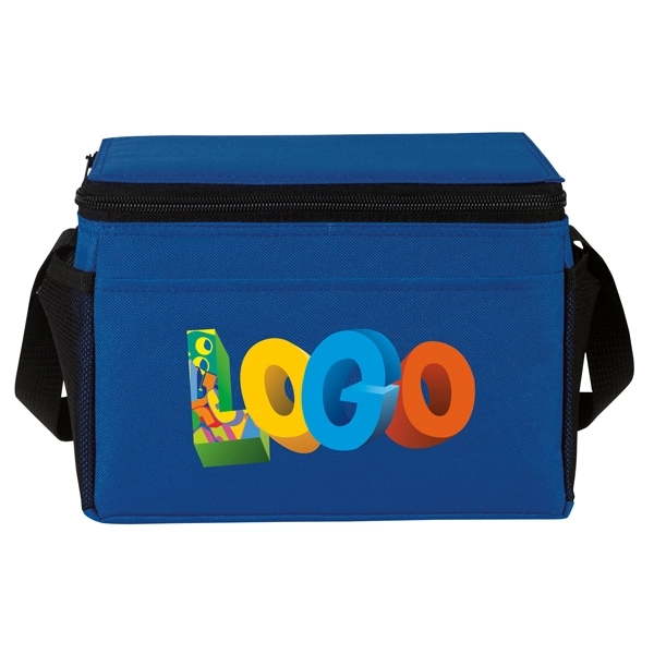 Economy 6 Pack Cooler. Made of 210 denier nylon, this insulated... from ASI 46420 Continental Mkting Svc Inc / CMBags