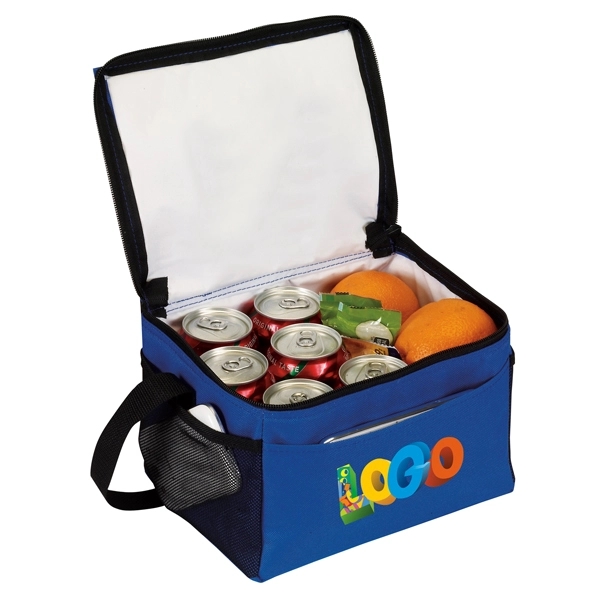 Economy 6 Pack Cooler. Made of 210 denier nylon, this insulated... from ASI 46420 Continental Mkting Svc Inc / CMBags