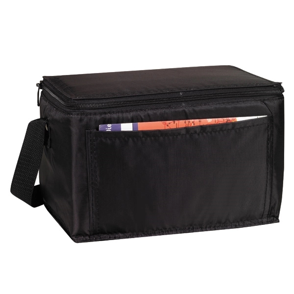 Economy 6 Pack Cooler. Made of 210 denier nylon, this insulated... from ASI 46420 Continental Mkting Svc Inc / CMBags