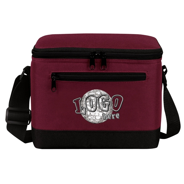 Deluxe 6-pack cooler with insulated, heat sealed main compartment, open mesh... from ASI 46420 Continental Mkting Svc Inc / CMBags