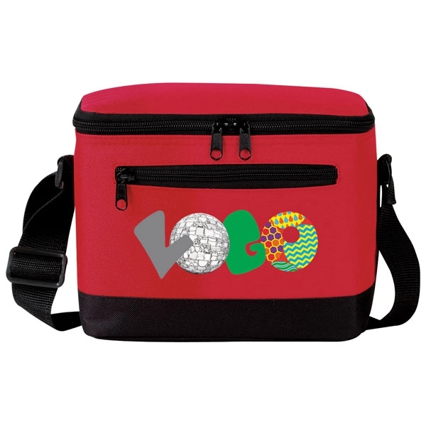 Deluxe 6-pack cooler with insulated, heat sealed main compartment, open mesh... from ASI 46420 Continental Mkting Svc Inc / CMBags