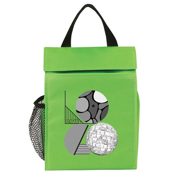 Basic lunch sack with a Hook and Loop flap closure and... from ASI 46420 Continental Mkting Svc Inc / CMBags
