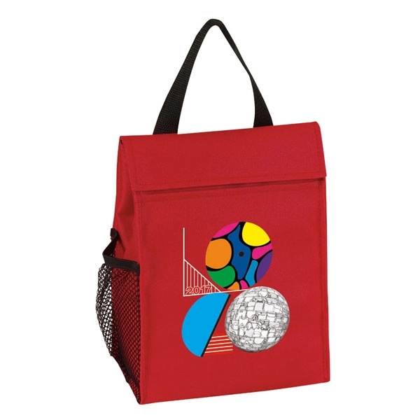 Basic lunch sack with a Hook and Loop flap closure and... from ASI 46420 Continental Mkting Svc Inc / CMBags