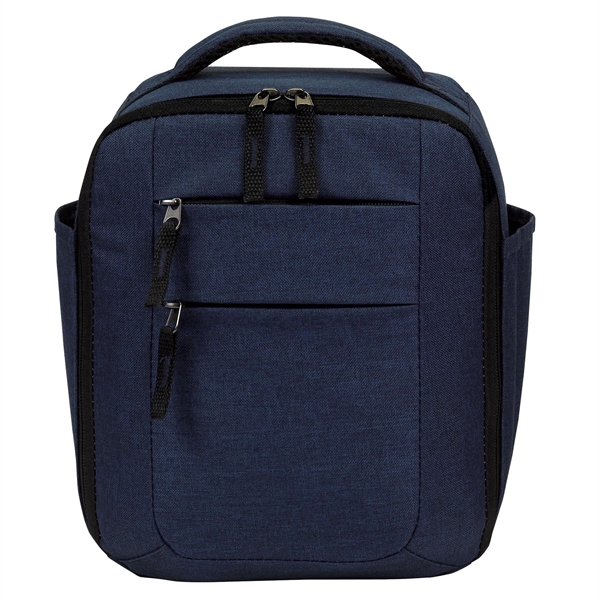 Premium vertical cooler with insulated heat-sealed PEVA lining, double zippered main... from ASI 46420 Continental Mkting Svc Inc / CMBags