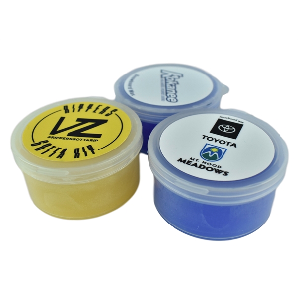 Snowboard/ski wax with snap lid reusable container that measures 2.5" x... from ASI 72657 Active Life Promo / Action Sports Promo