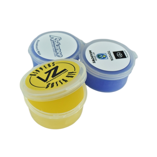 Snowboard/ski wax with snap lid reusable container that measures 2.5" x... from ASI 72657 Active Life Promo / Action Sports Promo