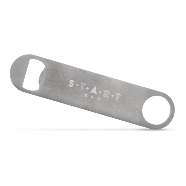 Professional 5 inch stainless steel flat pocket bottle opener. Available coated... from ASI 34040 Alexander Mfg Co