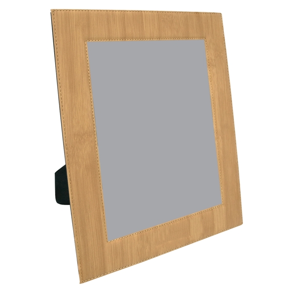 10 3/4" x 12 3/4" x 3/8" bamboo-look PU leatherette frame... from ASI 74601 Calico