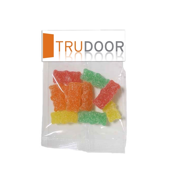 Small Header Bag with Sour Kids Candy.... from ASI 44900 NC Custom (CI/Lanco) / Chocolate Inn