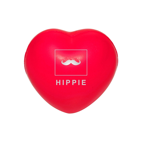 2.5" x 2.75" heart-shaped squeezable polyurethane stress relievers.... from ASI 62088 IDProductsource