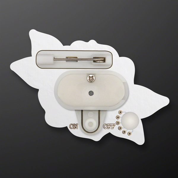 Red Rose LED Body Light Pin; Blank and Imprint pricing... from ASI 34194 ALightPromos