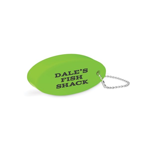 3.25" x 1.35" x .75" squeezable polyurethane floating keychain with beaded... from ASI 62088 IDProductsource