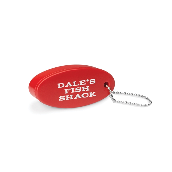 3.25" x 1.35" x .75" squeezable polyurethane floating keychain with beaded... from ASI 62088 IDProductsource