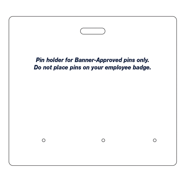 Badge with 3 pin hole punches... from ASI 75629 PSI Plastic Graphics / PSI