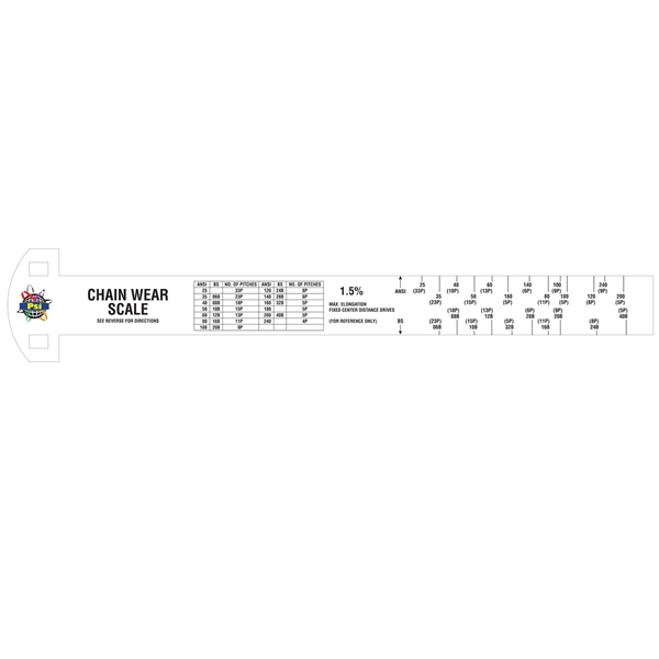 Ruler, 15" x 3 5/8"... from ASI 75629 PSI Plastic Graphics / Plastic Graphics PSI