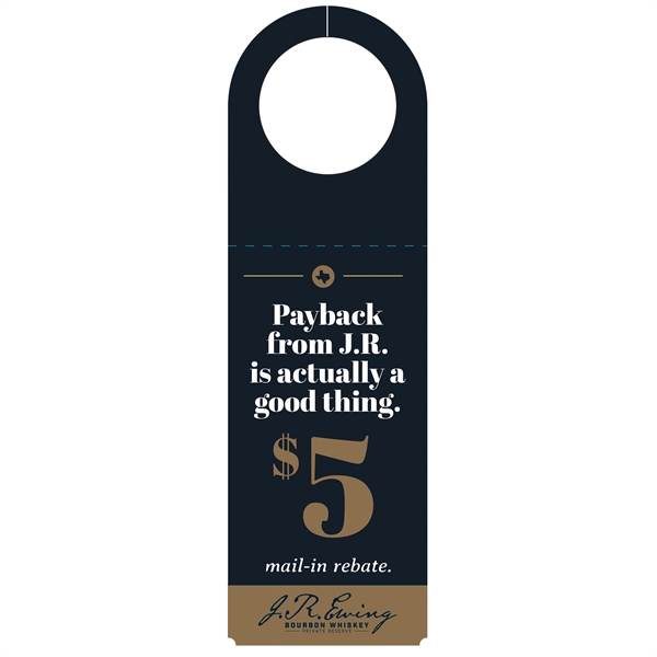 Bottle neck hanger.... from ASI 75629 PSI Plastic Graphics / Plastic Graphics PSI