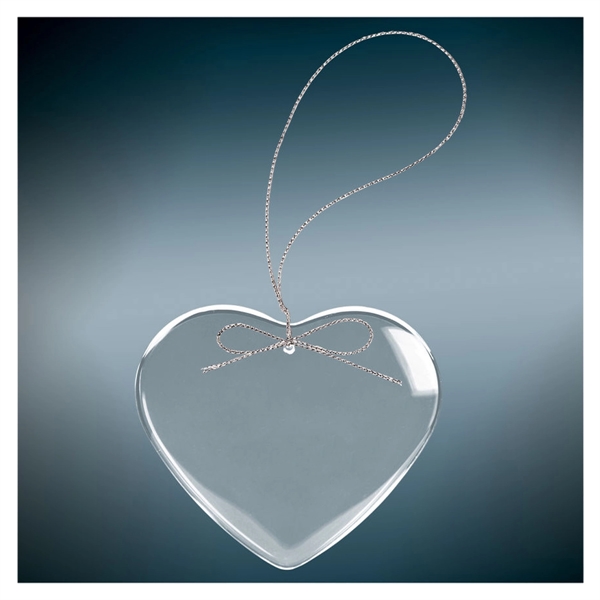 3 1/4" clear glass hanging ornament with silver string. Assorted shapes.... from ASI 74601 Calico