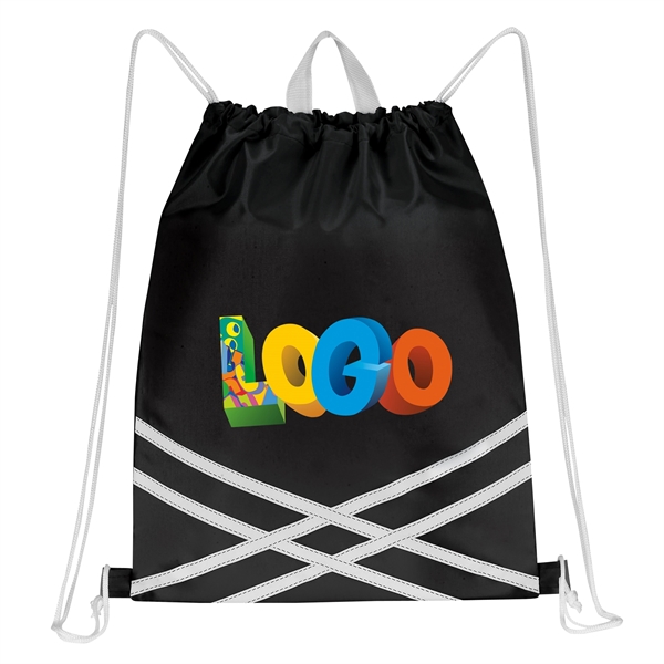 Sport pack with striped accent design, double drawstring closure that converts... from ASI 46420 Continental Mkting Svc Inc / CMBags