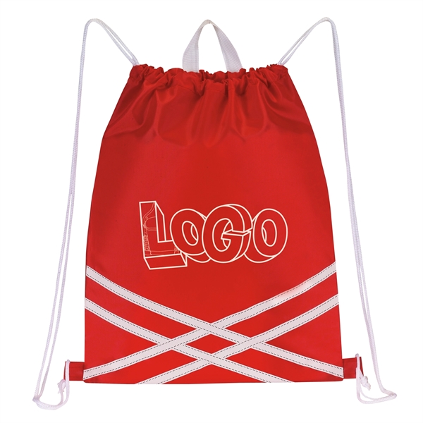 Sport pack with striped accent design, double drawstring closure that converts... from ASI 46420 Continental Mkting Svc Inc / CMBags