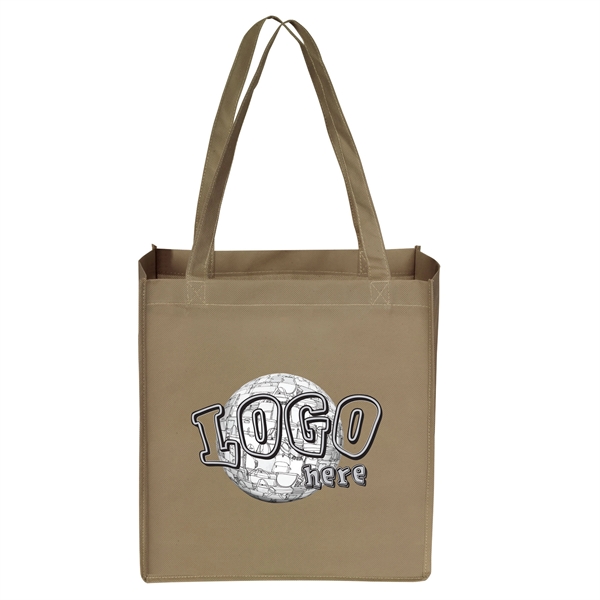 100% recyclable and reusable tote bag made of 80G non-woven, coated,... from ASI 46420 Continental Mkting Svc Inc / CMBags