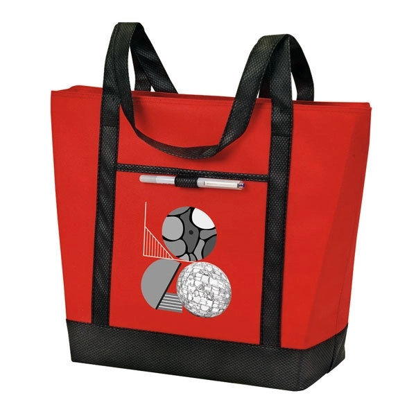 Bag made of 90G non woven polypropylene, this 100% recyclable, reusable... from ASI 46420 Continental Mkting Svc Inc / CMBags