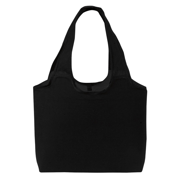 Roll-up, cotton canvas tote with snap closure, large main compartment and... from ASI 46420 Continental Mkting Svc Inc / CMBags