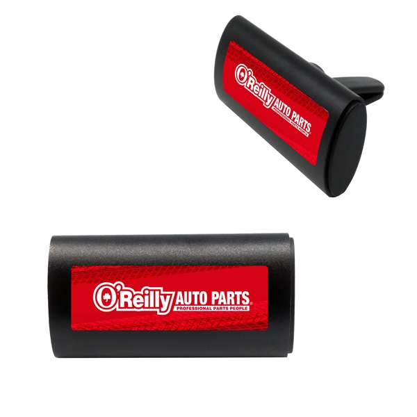 2.28" x 1.93" x 1.1" clip air freshener with aluminum cover;... from ASI 90807 Tekweld