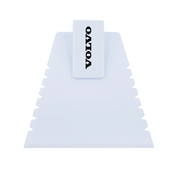 4.33" x 4.53" plastic ice scraper with visor clip.... from ASI 90807 Tekweld