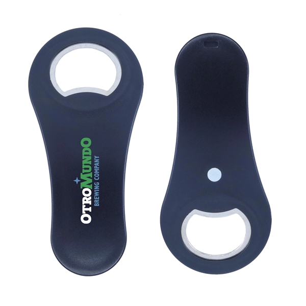1.93" x 4.13" rounded bottle opener with built-in magnet.... from ASI 90807 Tekweld
