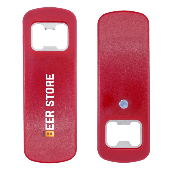 1.38" x 4.41" bottle opener with built-in magnet.... from ASI 90807 Tekweld